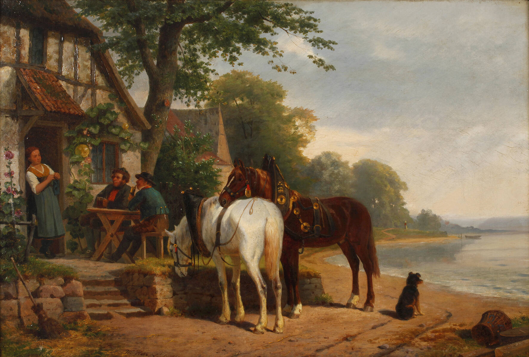 Karl Wilhelm Hahn, Bei der Rast