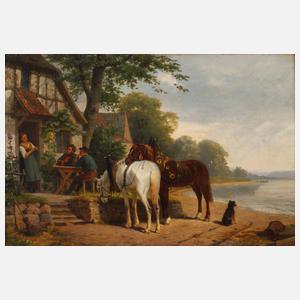 Karl Wilhelm Hahn, Bei der Rast