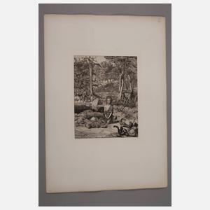 Max Klinger, Simplicius am Grabe des Einsiedlers