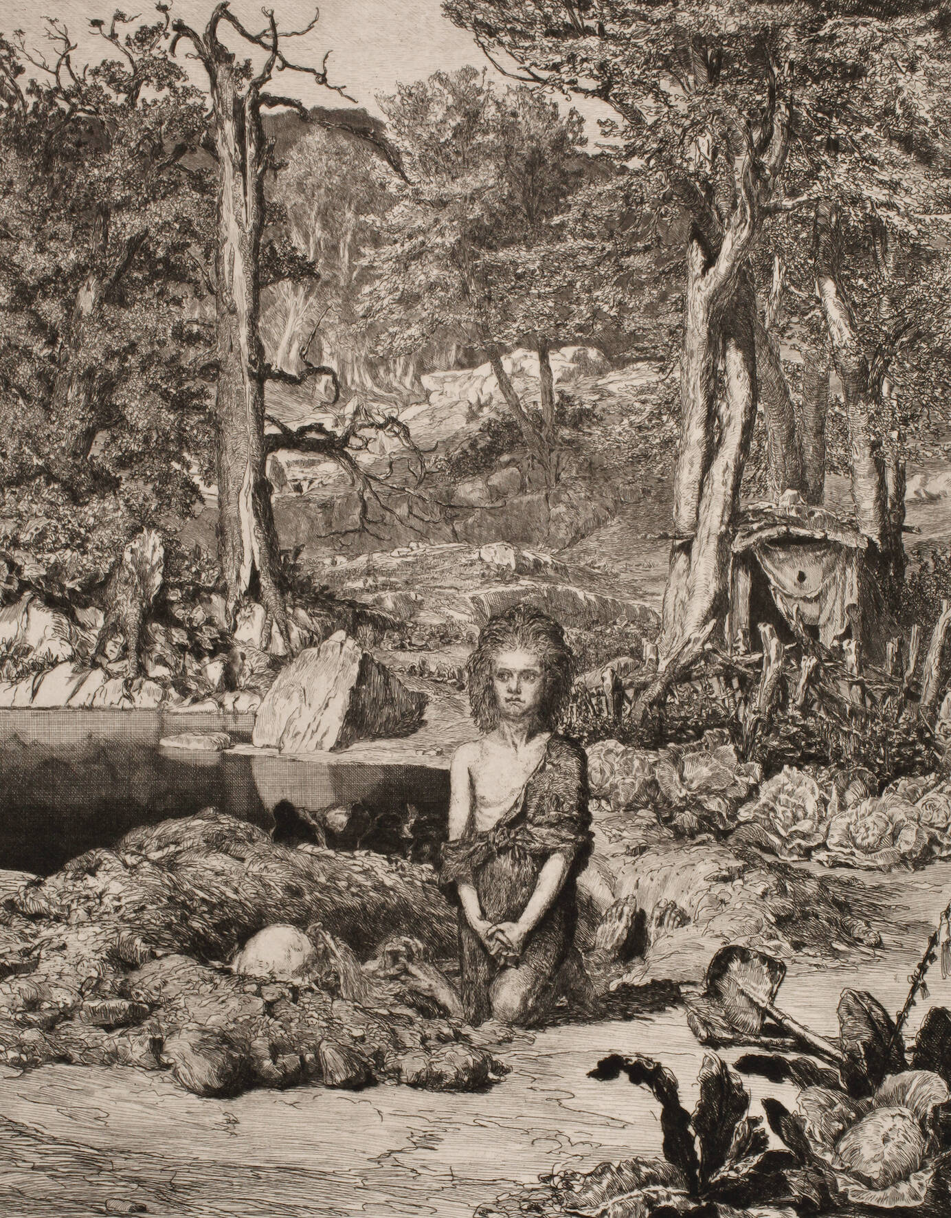 Max Klinger, Simplicius am Grabe des Einsiedlers