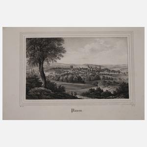 Konvolut Ansichten von Plauen