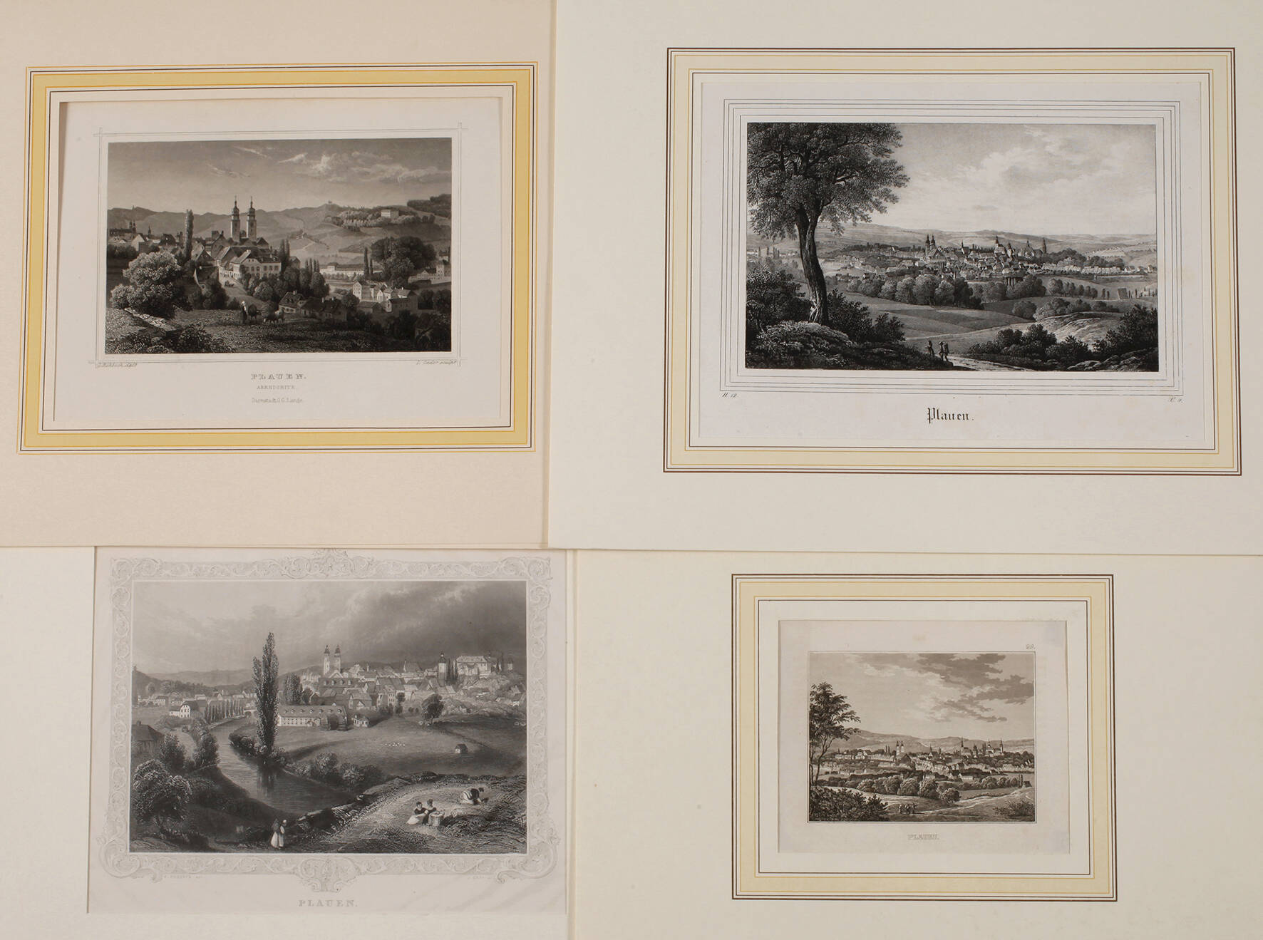 Konvolut Ansichten von Plauen