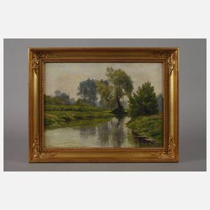 Ferdinand Max Anders, attr., Flusslandschaft