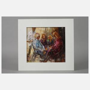 Manfred Feiler, Im Café