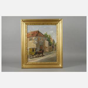 Walter Friederici, Straßenszene mit Postkutsche