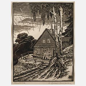 Richard Grimm-Sachsenberg, Feierabend vorm Haus