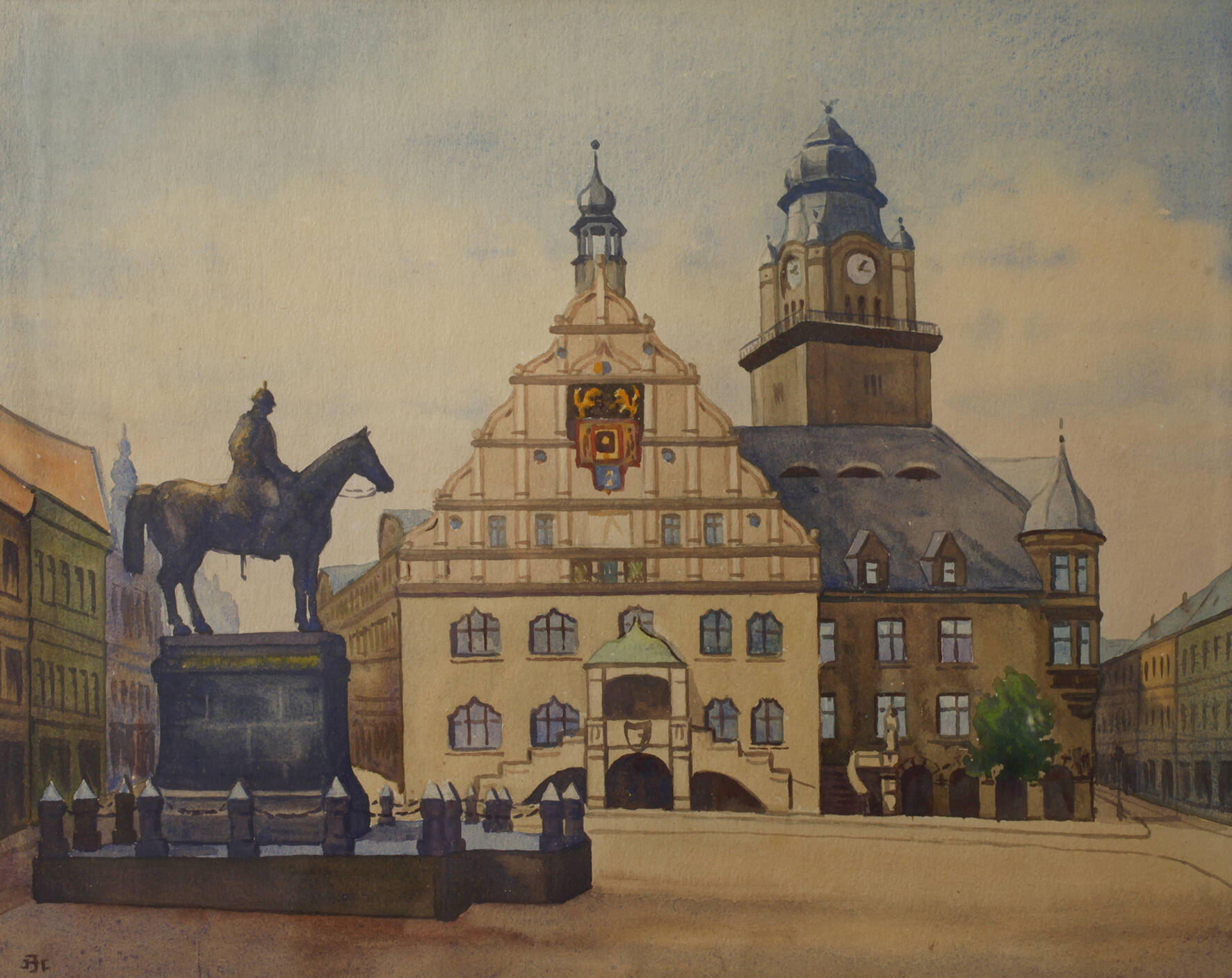 Johannes Hegner, Altmarkt von Plauen