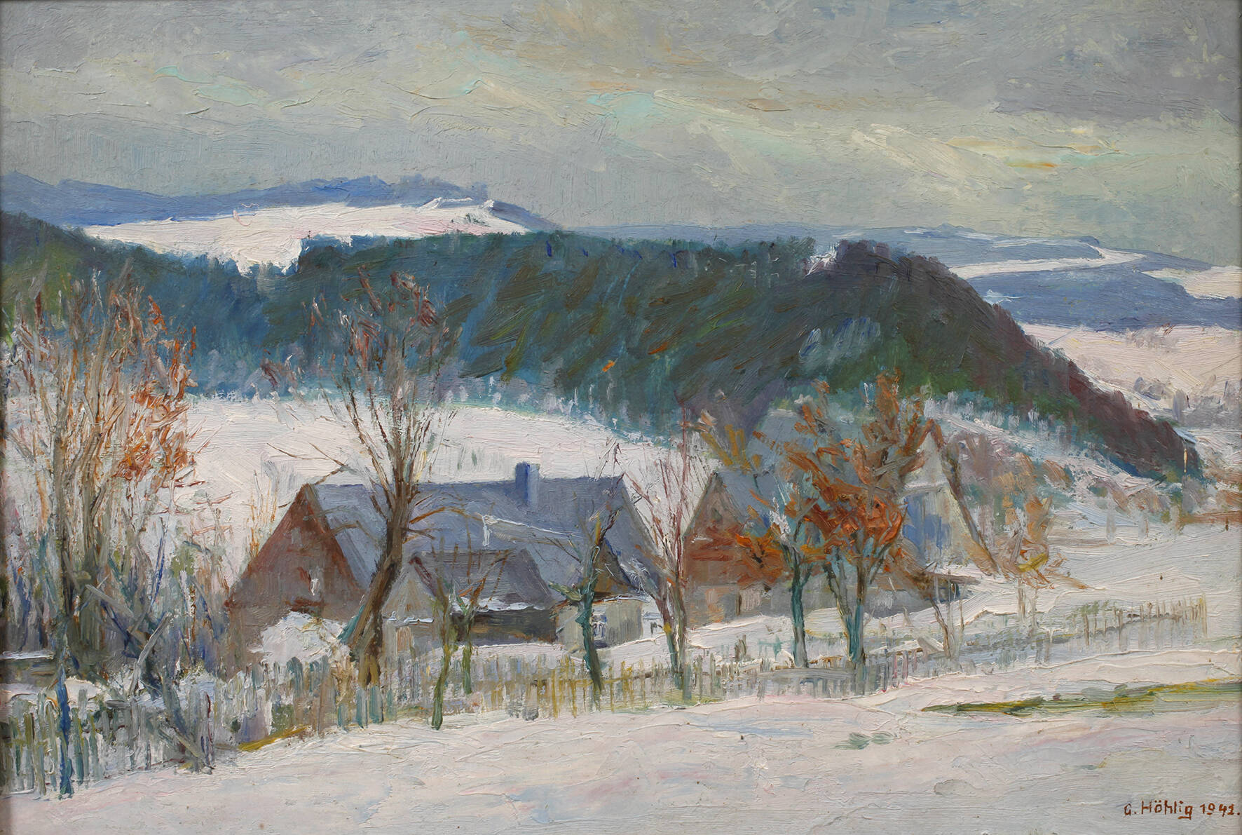 Georg Höhlig, "Winter im Erzgebirge"