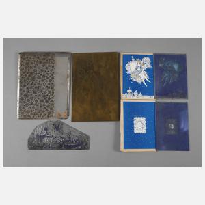 Prof. Heinz Werner, attr., Konvolut Druckplatten