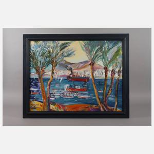 Johannes Zepnick, attr., "Aqaba – Der Hafen"