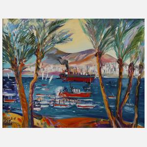Johannes Zepnick, attr., "Aqaba – Der Hafen"