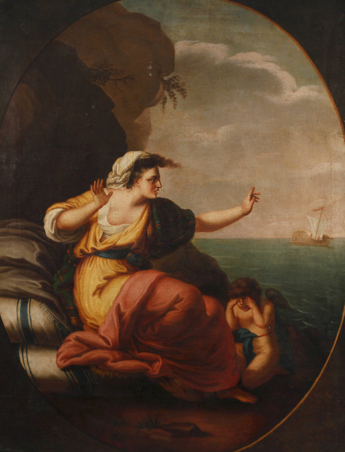 Die verlassene Ariadne" nach Angelika Kauffmann