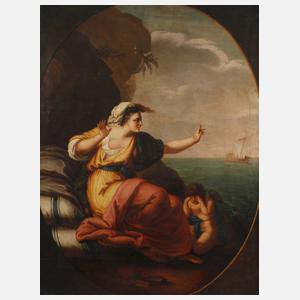 Die verlassene Ariadne" nach Angelika Kauffmann