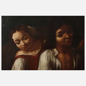 Kinder beim Kartenspiel, Barock