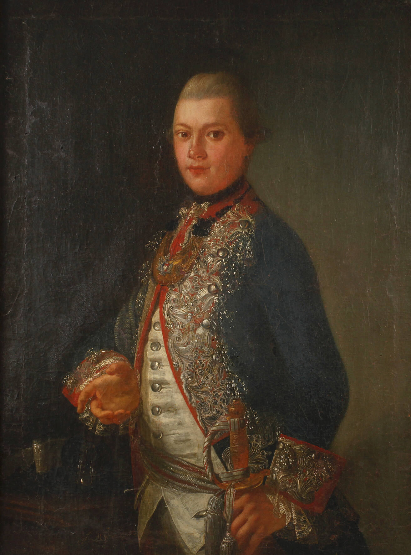 Spätbarockes Offiziersbildnis