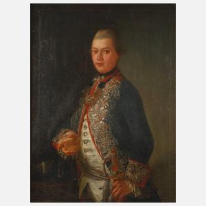 Spätbarockes Offiziersbildnis