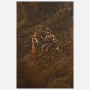 Eduard Boehm, "Gebirgsbach aus der Schweiz"