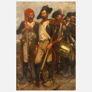 Prof. Wilhelm von Diez, Napoleonische Soldaten