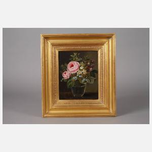 Th. Hansen, Biedermeier-Blumenstillleben
