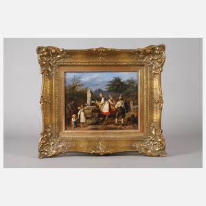 Philipp Heinel, attr., Am Brunnen