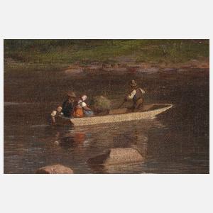 Prof. Eduard Leonhardi, "... Zschopautal bei Gewittersturm"