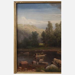 Prof. Eduard Leonhardi, "... Zschopautal bei Gewittersturm"