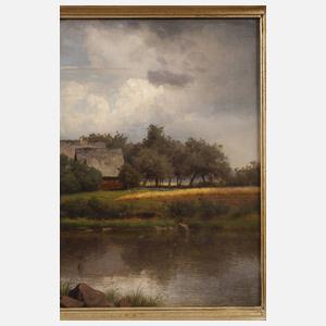 Prof. Eduard Leonhardi, "... Zschopautal bei Gewittersturm"