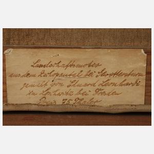 Prof. Eduard Leonhardi, "... Zschopautal bei Gewittersturm"