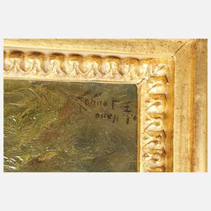 Edmond Louyot, Bei der Heuernte