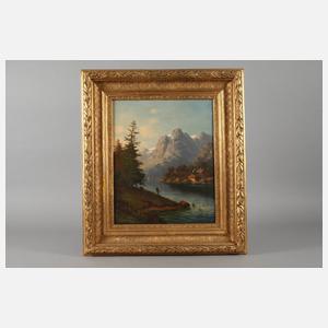 Georg Schmitz, Gebirgslandschaft mit See