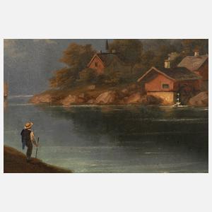 Georg Schmitz, Gebirgslandschaft mit See