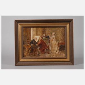 Prof. Carl Seiler, Beim Portraitmaler