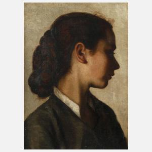 Clara Walther, attr., Mädchenportrait