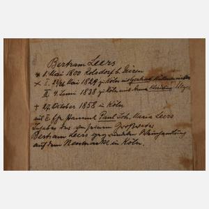 Bildnis Otto Leers - Bürgermeister von Brüggen