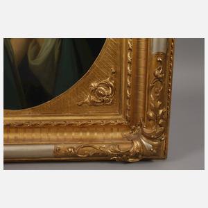 Dame mit Rosen und Schmetterling