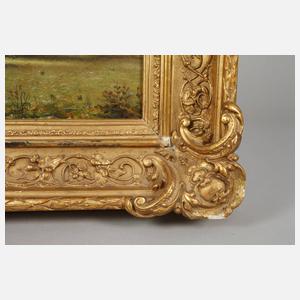 Landschaft mit Sonnenstrahlen