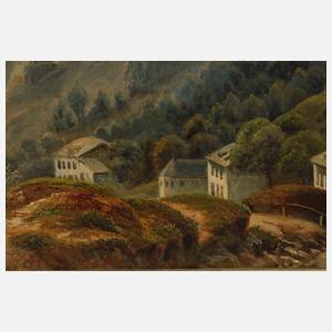 Sommerliches Gebirgsdorf