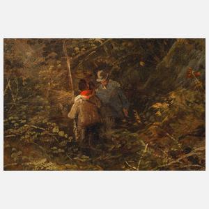 Sturzbach in Gebirgslandschaft