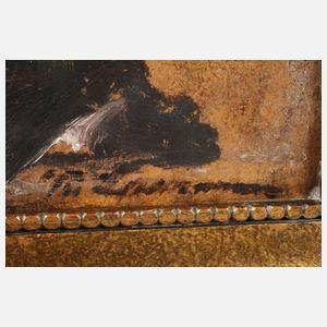 Sitzende Dame in Tracht