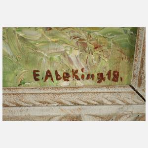 Elly Abeking, attr., Lichtes Interieur