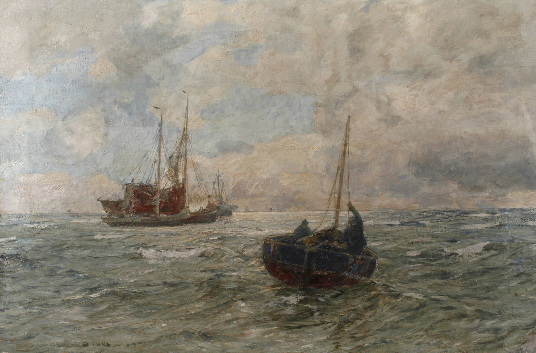 Prof. Andreas Dirks, Schiffe auf bewegter See