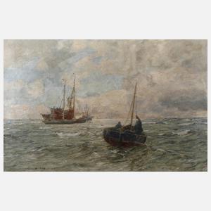 Prof. Andreas Dirks, Schiffe auf bewegter See