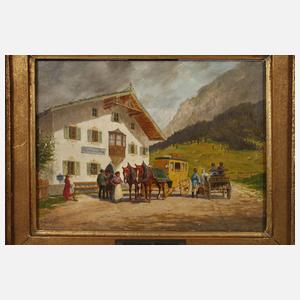 Peter Eichhorn, "Vor der Post"