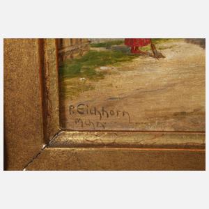 Peter Eichhorn, "Vor der Post"