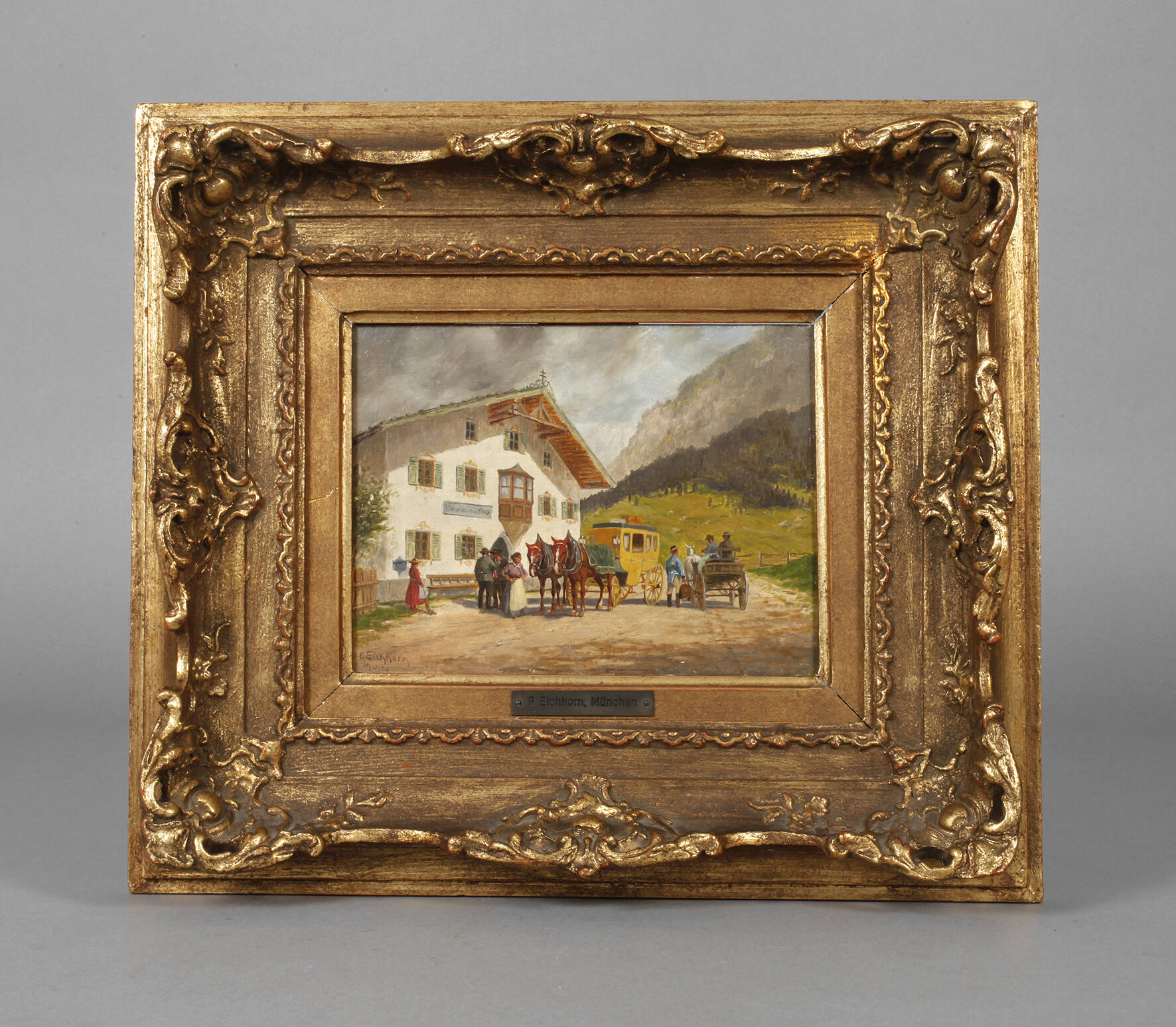 Peter Eichhorn, "Vor der Post"