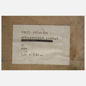 Fritz Fröhlich, "Afrikanischer Student"