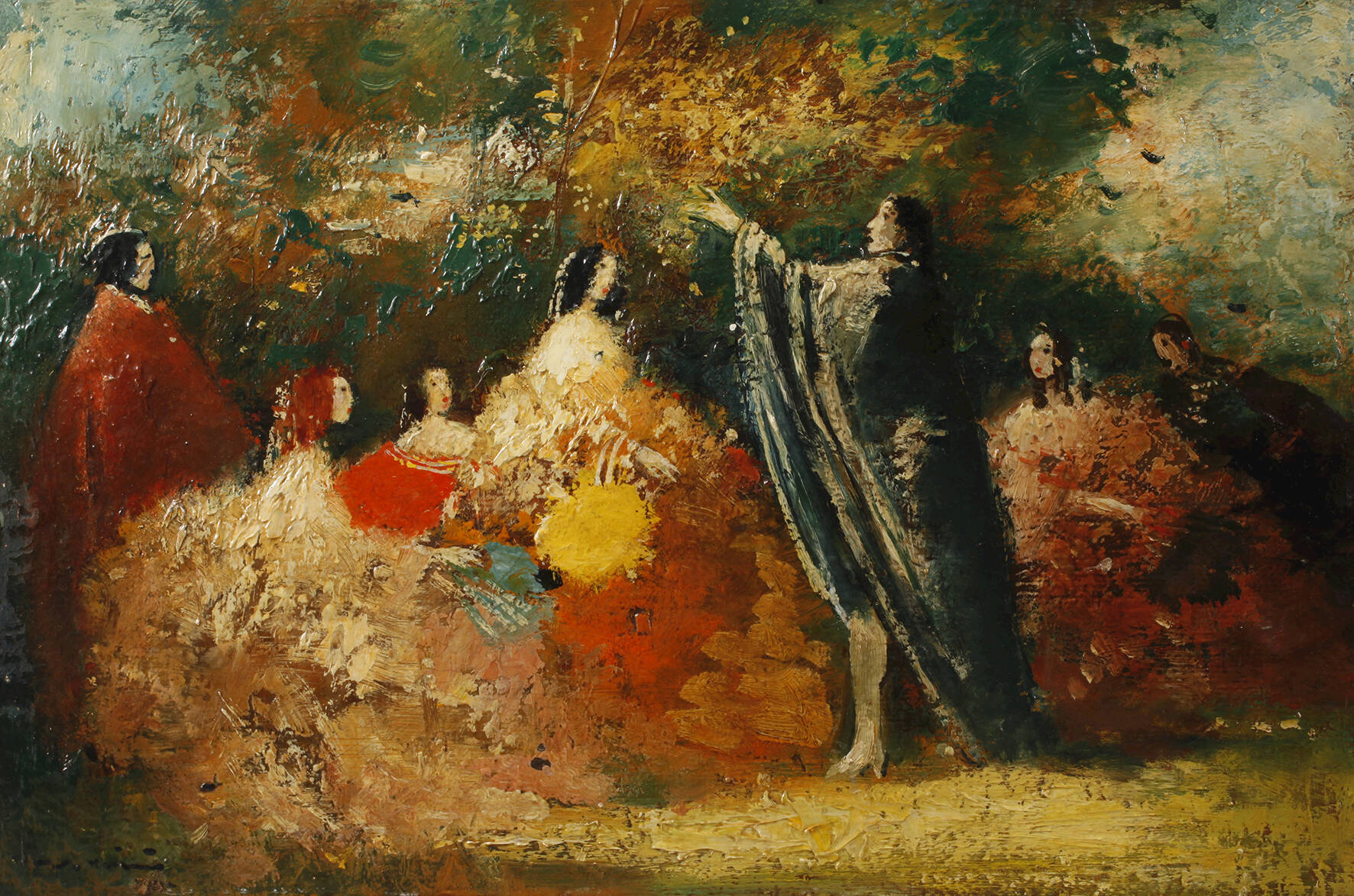 Walter Heimig, Gesellschaft im Park