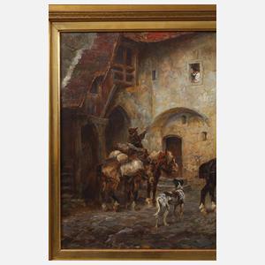 Prof. Anton Hoffmann, Abschied der Landsknechte