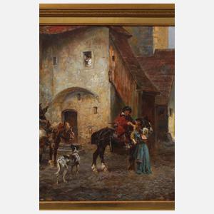 Prof. Anton Hoffmann, Abschied der Landsknechte