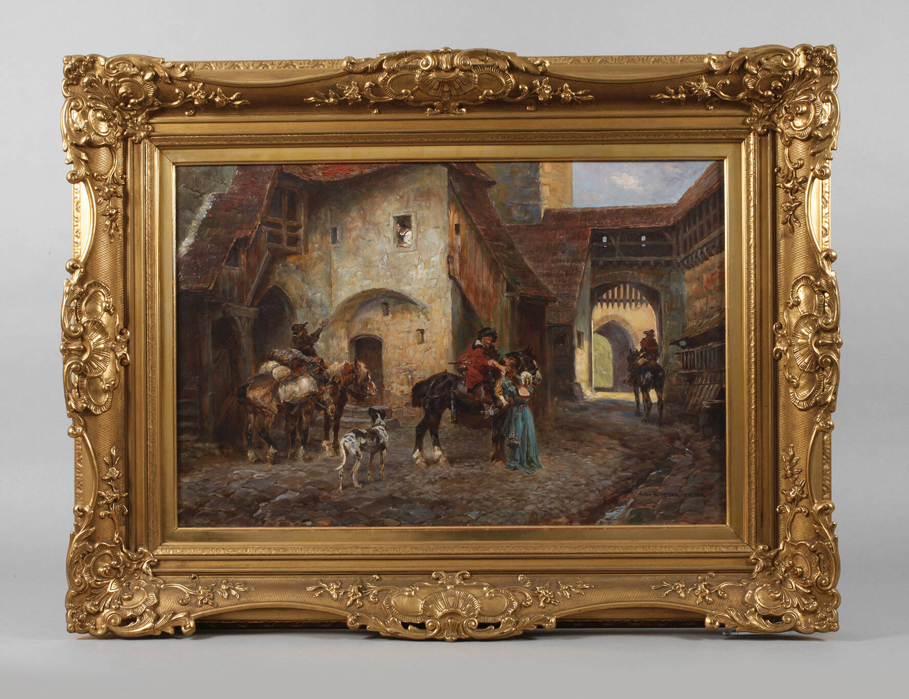 Prof. Anton Hoffmann, Abschied der Landsknechte